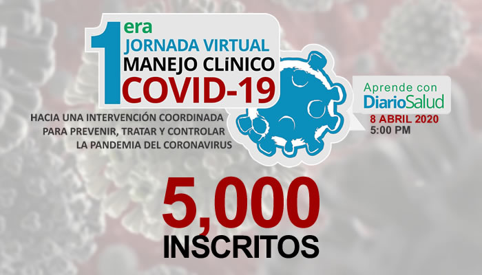 I Jornada de Manejo Clínico COVID-19: más de 5 mil inscritos en 24 horas 