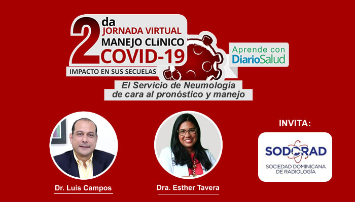 2da. Jornada manejo Clínico de COVID-19 tratará hoy sobre neumología y Radiología 