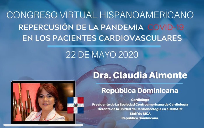 Doctora Claudia Almonte participará en congreso virtual hispanoamericano 