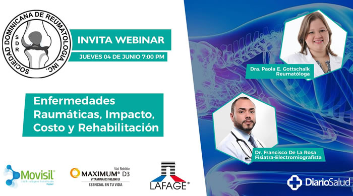 Sociedad Reumatología invita a conferencia “Enfermedades reumáticas, impacto, costo y rehabilitación» 