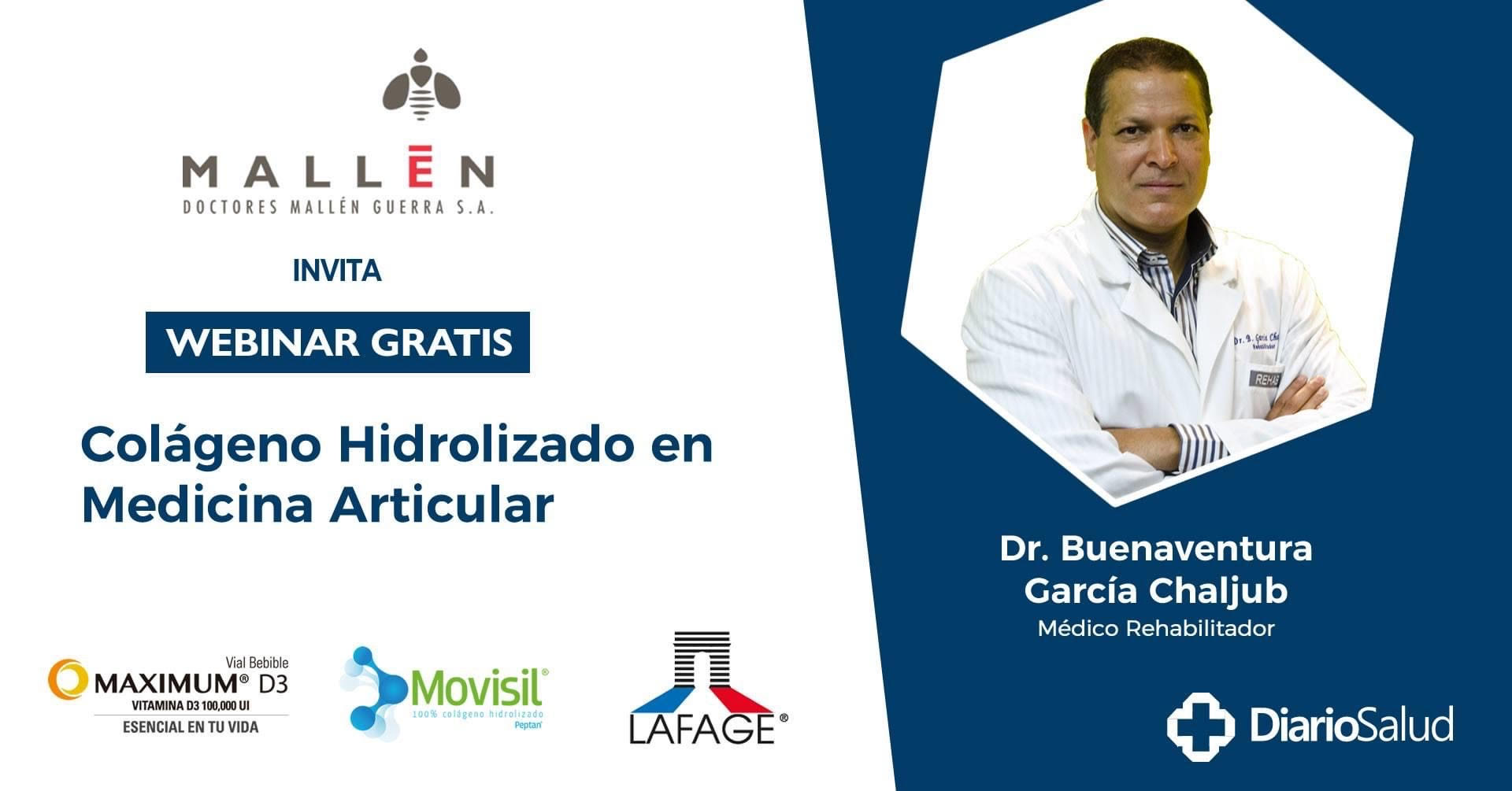 Doctores Mallén realiza con éxito  webinar “Colágeno Hidrolizado en Medicina Articular” 