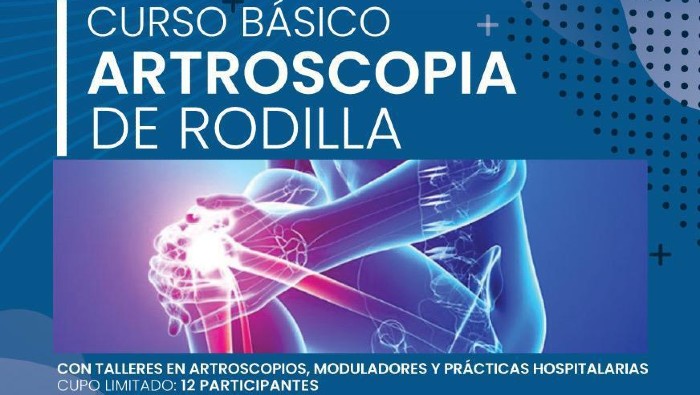 Sociedad Ortopedia realizará su primer Curso taller de Artroscopia de Rodilla 