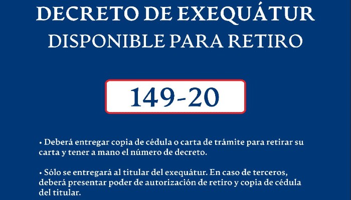 Ya está disponible en el Ministerio Salud decreto para retirar exequátur 