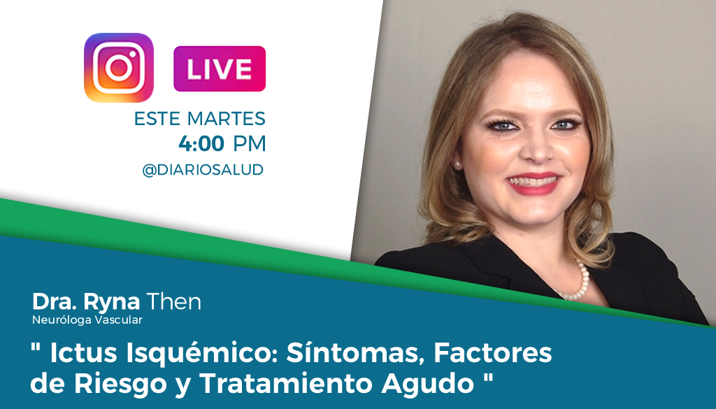 DiarioSalud.do invita a Instagram Live sobre ictus isquémico 