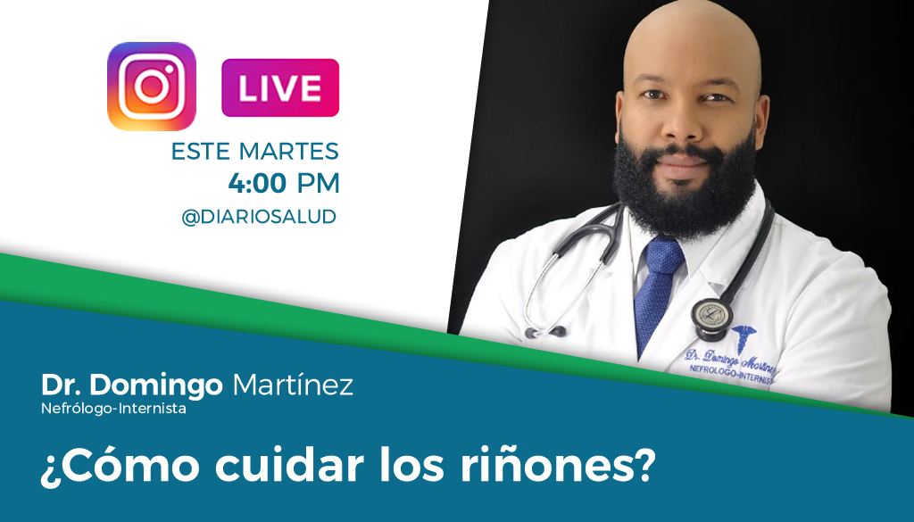 DiarioSalud.do invita a Instagram Live sobre cuidado de los riñones 