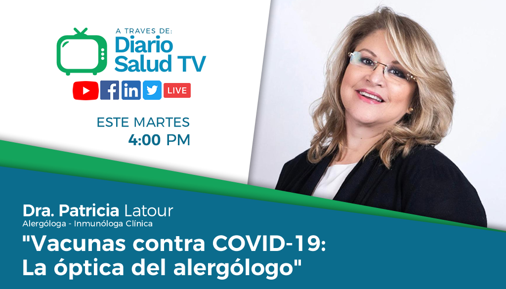 DiarioSalud TV invita a programa sobre vacunas COVID-19 desde la óptica del alergólogo 