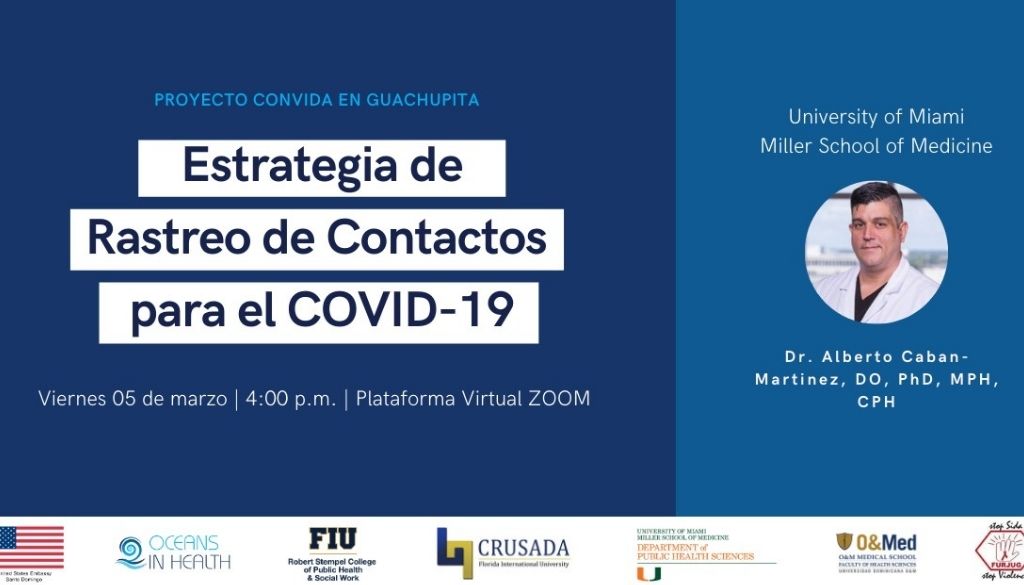 Realizarán webinar sobre rastreo de contactos para COVID-19 