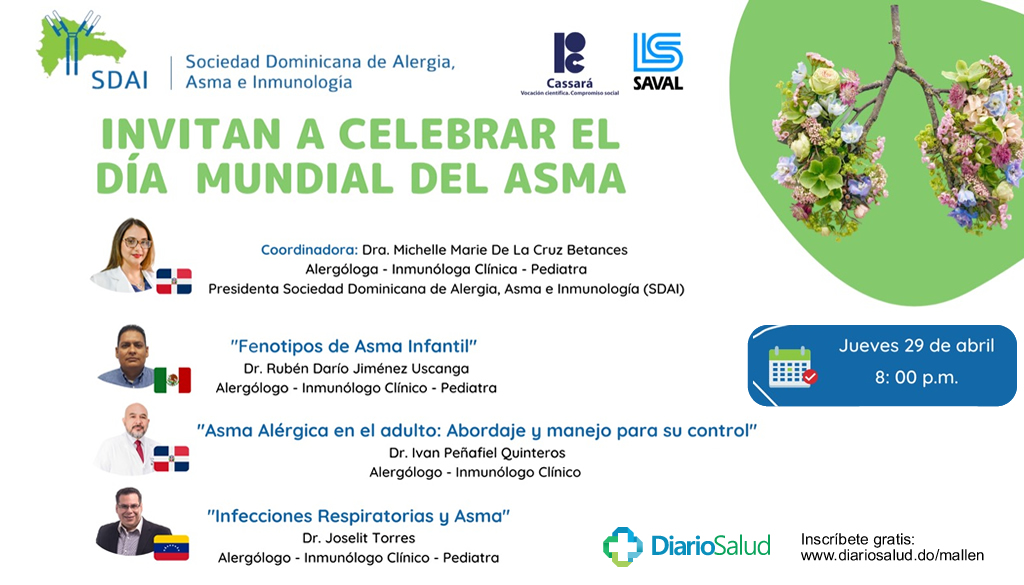 Sociedad de Alergia, Asma e Inmunología invita a celebrar Día Mundial del Asma 