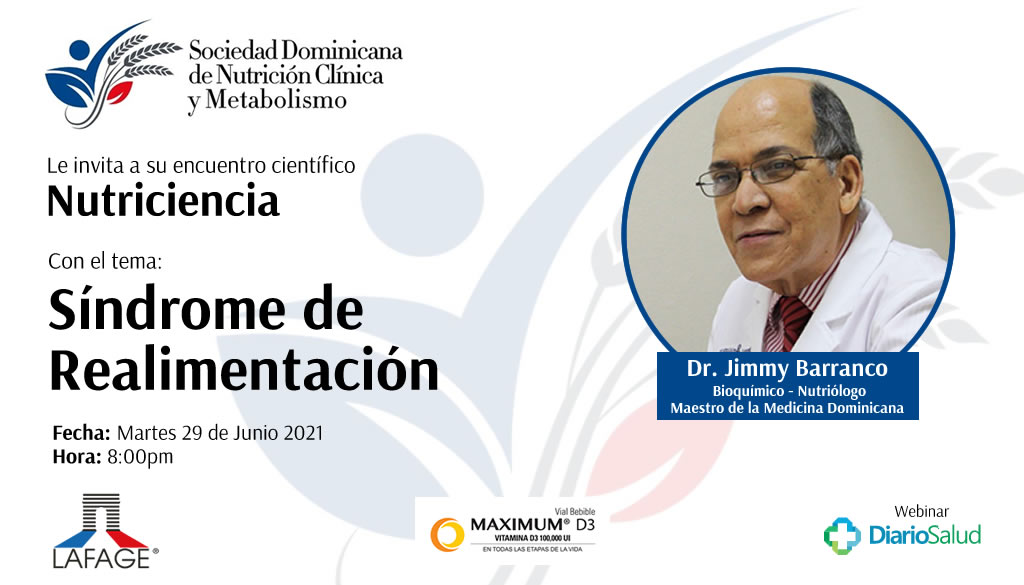 Sociedad Nutrición invita a conferencia sobre Síndrome de Realimentación 