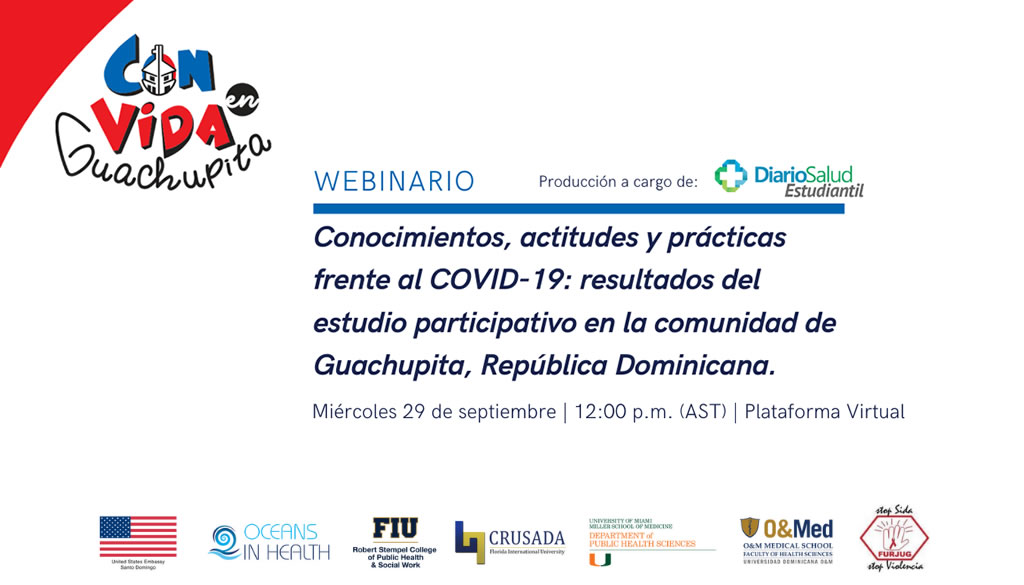 Two Oceans in Health invita a Webinario Conocimientos, actitudes y prácticas frente al COVID-19 