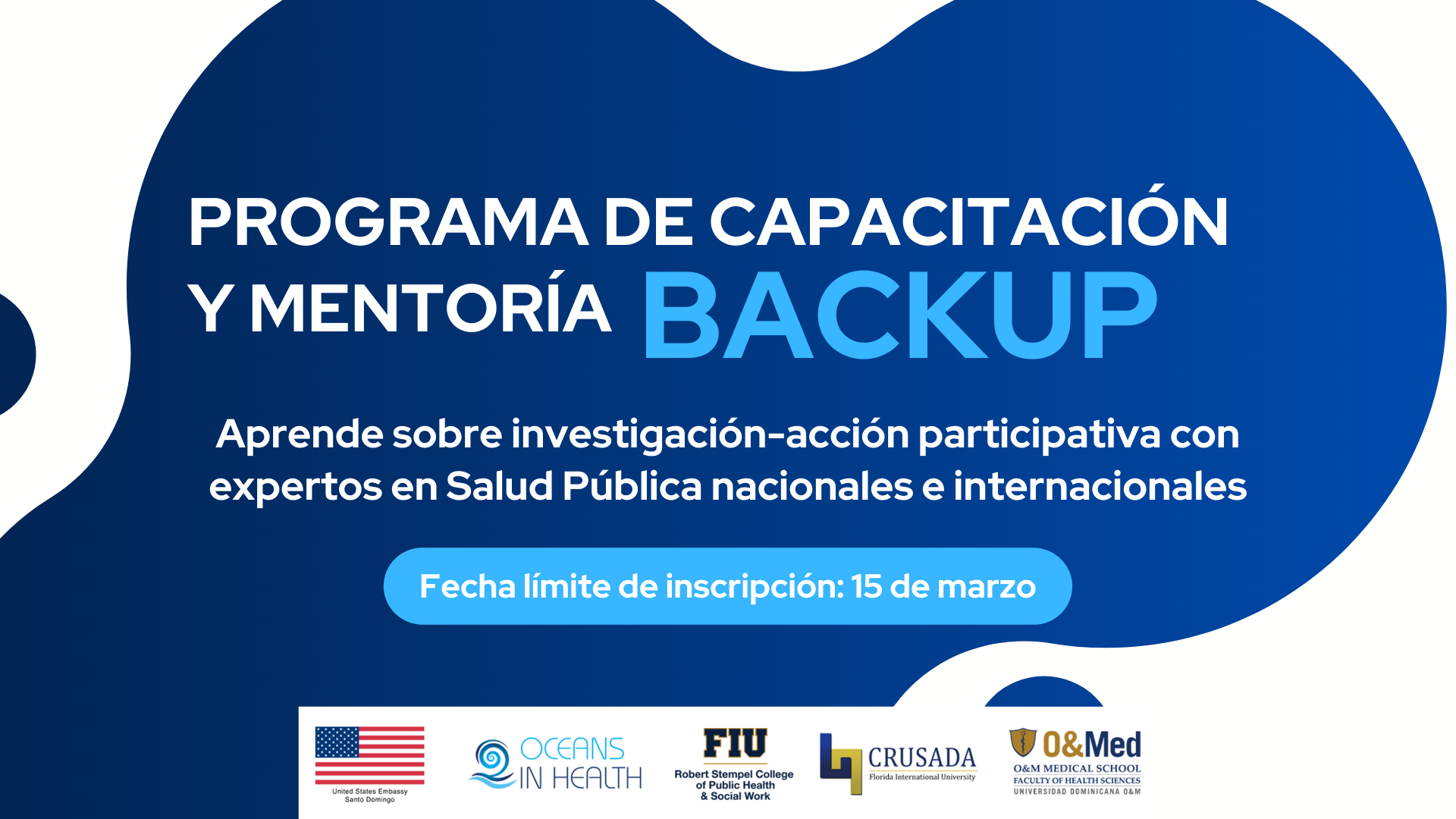 Invitan a estudiantes de ciencias de la salud a aplicar para programa BACKUP de capacitación y mentoría 