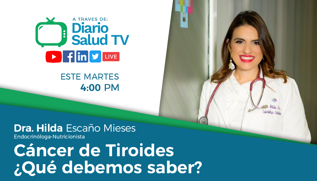 DiarioSalud TV invita a programa sobre cáncer de tiroides  