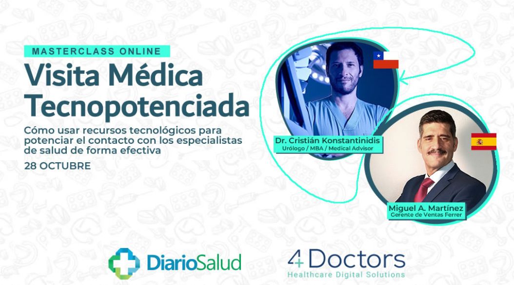 DiarioSalud y 4Doctors impartirán su MasterClass online Visita Médica Tecnopotenciada 