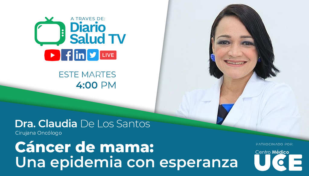 DiarioSalud TV realizará programa sobre cáncer de mama  