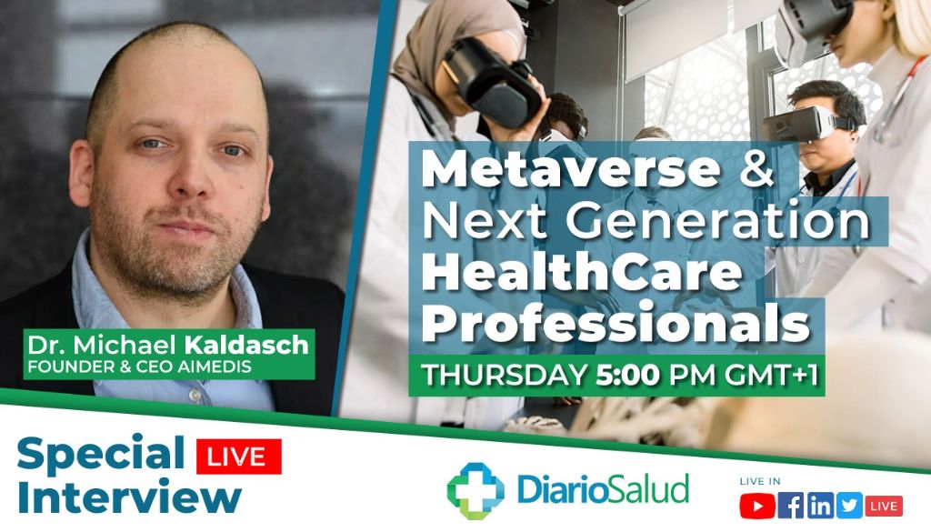 No se pierda hoy entrevista especial de DiarioSalud a fundador primer metaverso de atención médica 