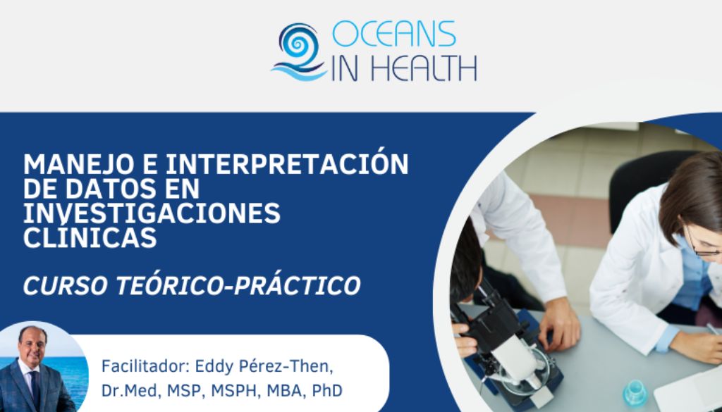 ¡Última oportunidad! reserva en el curso sobre Manejo e Interpretación de Datos en Investigaciones Clínicas 