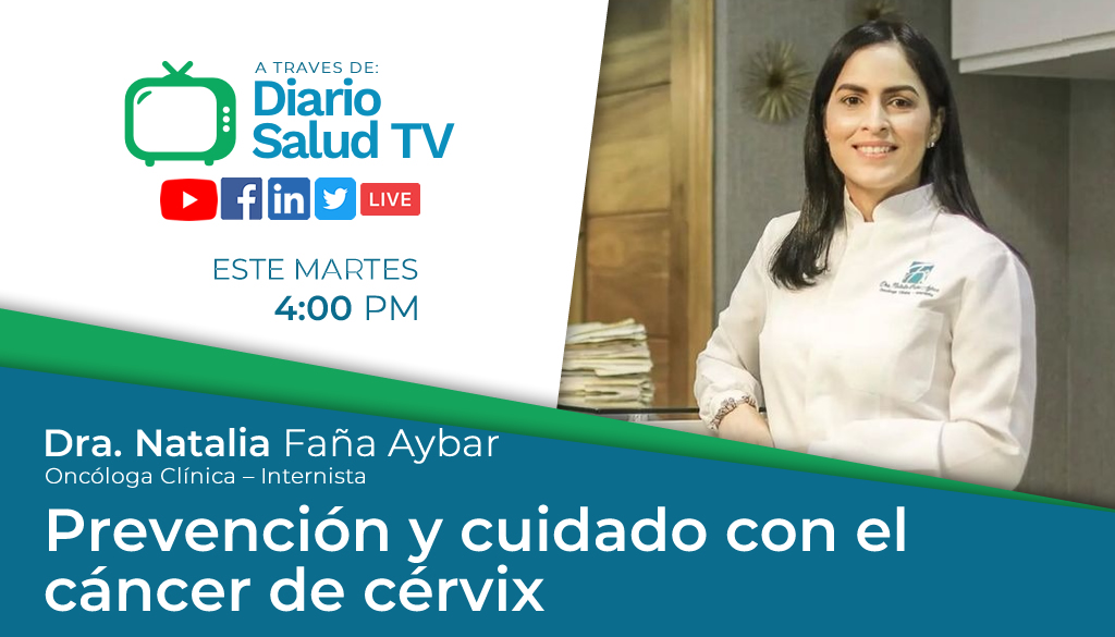 DiarioSalud TV invita a programa sobre cáncer de cérvix 