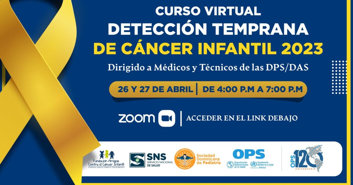 Realizarán curso en detección temprana de cáncer infantil 