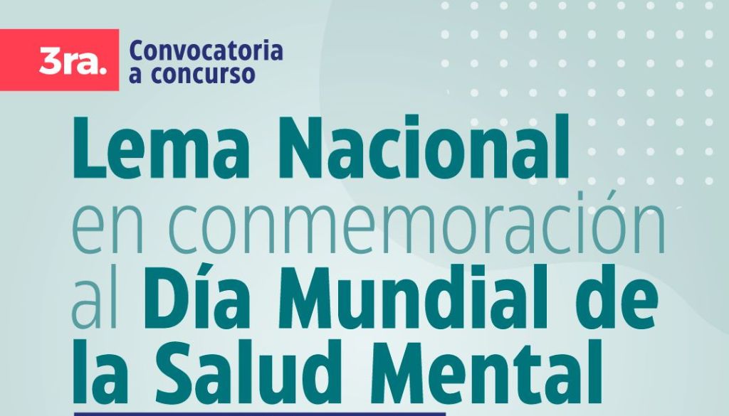 Convocan a concurso para elegir lema del Día Mundial de la Salud Mental 