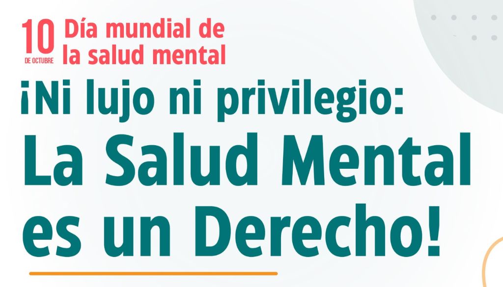 ISAMT pública lema del Día mundial de la Salud Mental 