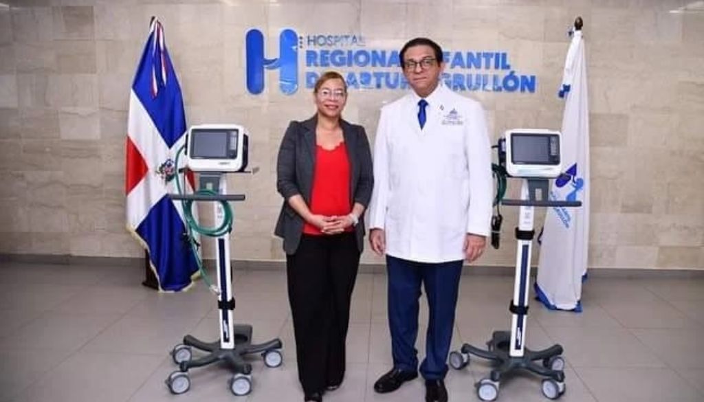 Hospital Infantil Arturo Grullón recibe ventiladores del Ministerio de Salud Pública 