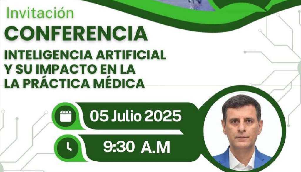 Invitan a conferencia gratuita sobre Inteligencia Artificial y su impacto en la práctica médica 
