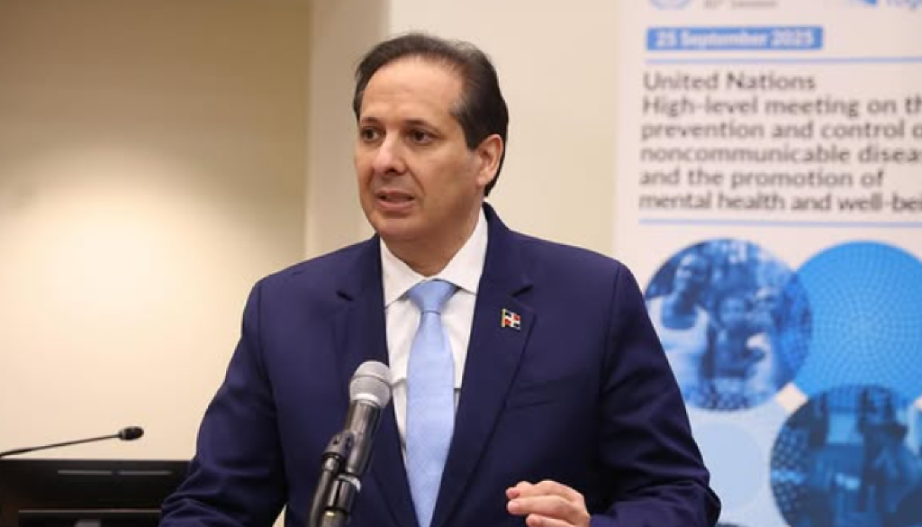 Ministro de Salud resalta en la ONU compromiso con la prevención de enfermedades no transmisibles 