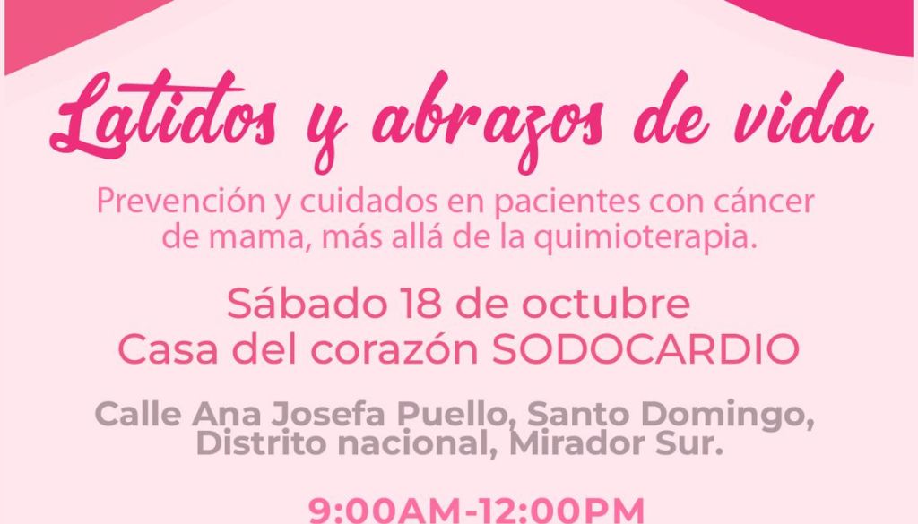 Consejo Cardio-Oncología SODOCARDIO invita a charla para pacientes con cáncer de mama  