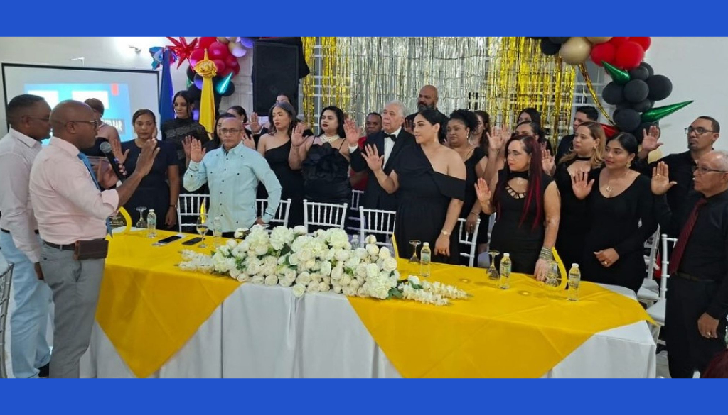 Presidente CMD participa en rendición de cuentas y juramentación de nueva directiva en Hermanas Mirabal 