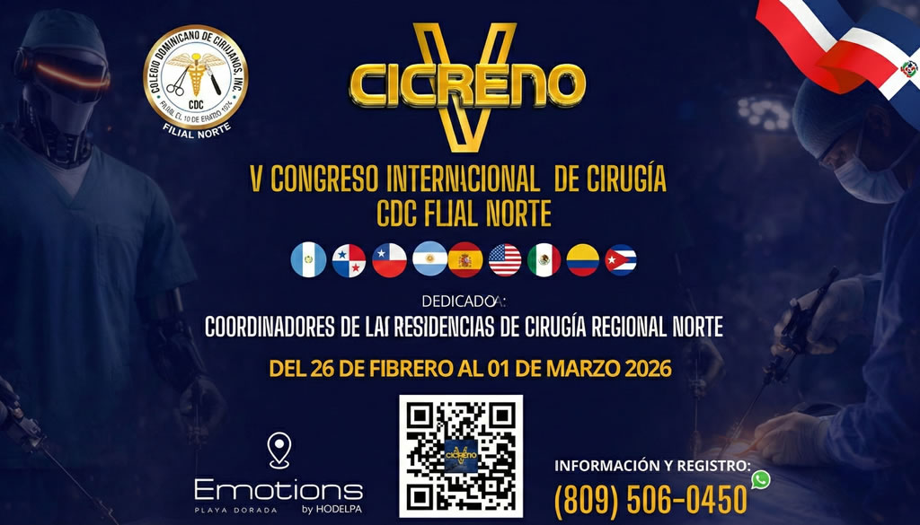 Colegio de Cirujanos Filial Norte invita a su V Congreso Internacional 